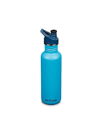 KLEAN KANTEEN | Edelstahl Trinkflasche Classic 800ml Sport Cap Tiger Lily | blau