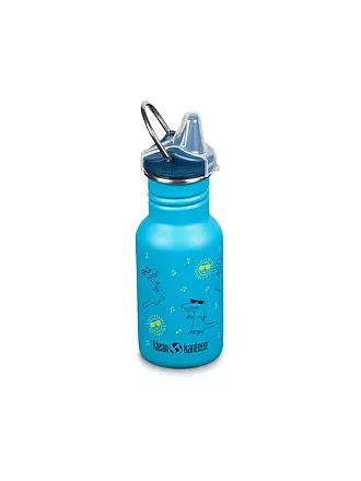 KLEAN KANTEEN | Kinder Trinkflasche Classic einwandig 12 oz (355 ml) mit Sippy Cap | türkis