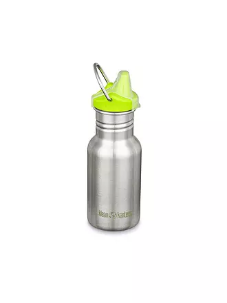 KLEAN KANTEEN | Kinder Trinkflasche Classic einwandig 12 oz (355 ml) mit Sippy Cap | silber
