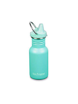 KLEAN KANTEEN | Kinder Trinkflasche Classic einwandig 12 oz (355 ml) mit Sippy Cap | türkis