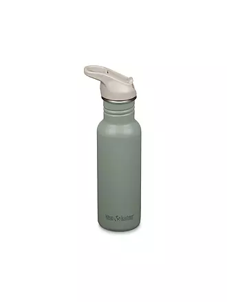 KLEAN KANTEEN | Trinkflasche Classic Flip Seal Sport Cap Wistraw 532ml | silber