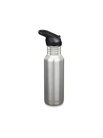 KLEAN KANTEEN | Trinkflasche Classic Flip Seal Sport Cap Wistraw 532ml | silber