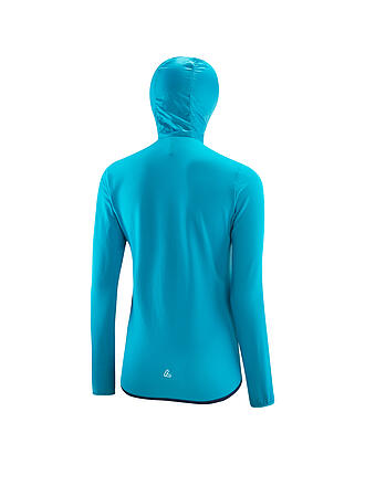 LÖFFLER | Damen Langlaufjacke Hoody Windfleece | türkis