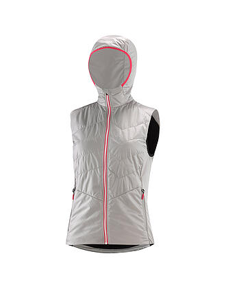 LÖFFLER | Damen Langlaufweste Hooded PL60 | grau