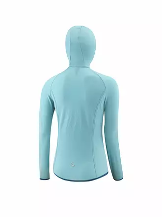 LÖFFLER | Damen Laufhoodie Techfleece FZ | türkis