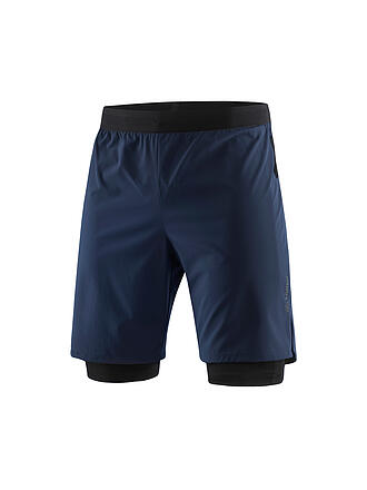 LÖFFLER | Herren 2in1 Laufshort ASSL | dunkelblau
