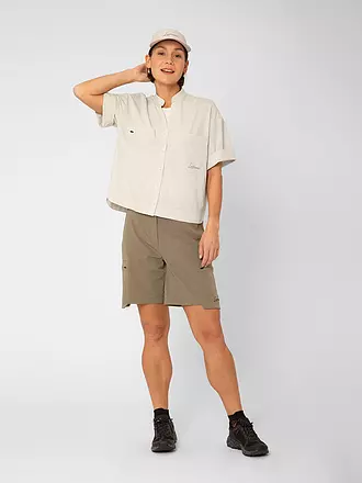 LAMUNT | Damen Bluse Ulli MNT Travel | hellbraun