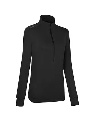 LAMUNT | Damen Funktions Zipshirt Nora | schwarz