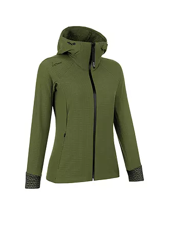 LAMUNT | Damen Wanderjacke Paola Tech Hoodie | dunkelgrün