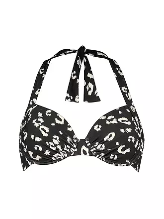 LIDEA | Damen Bikinioberteil Black-White | schwarz