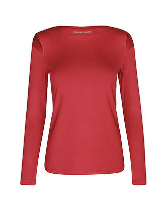 LOUNGE CHERIE | Damen Langarmshirt Kristina | beere