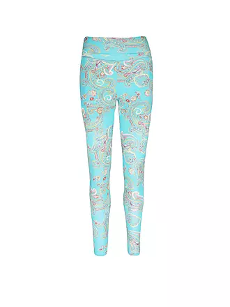 LOUNGE CHERIE | Damen Yogahose Nanda Uni | türkis