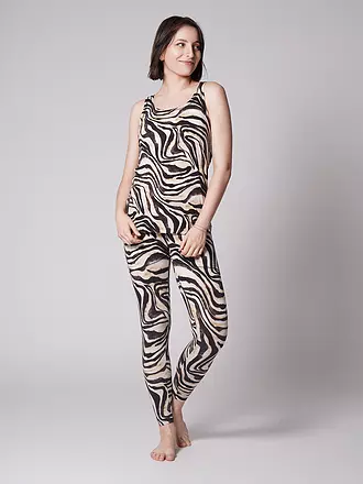 LOUNGE CHERIE | Damen Yogatank Daya | schwarz