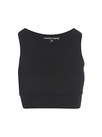 LOUNGE CHERIE | Damen Yogatop Elie | schwarz