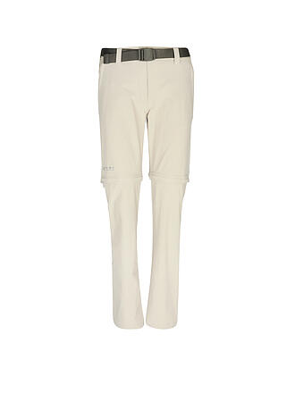 MAIER | Damen ZipOff-Wanderhose Inara Slim Zip | beige