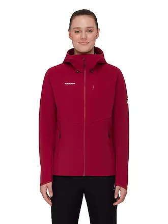 MAMMUT | Damen Softshelljacke Ultimate Comfort | dunkelrot