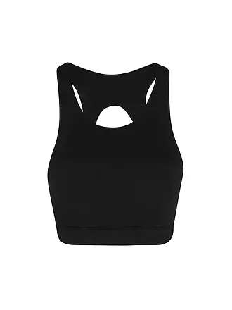 MANDALA | Damen Sport-BH Open Back Medium Support | schwarz