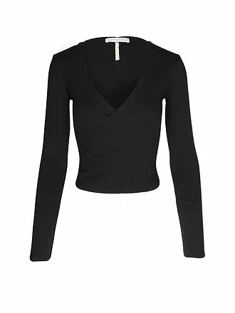 MANDALA | Damen Wickelweste Wrap Claire | schwarz