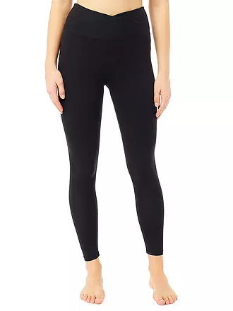 MANDALA | Damen Yoga Tight High Rise Wrap | blau