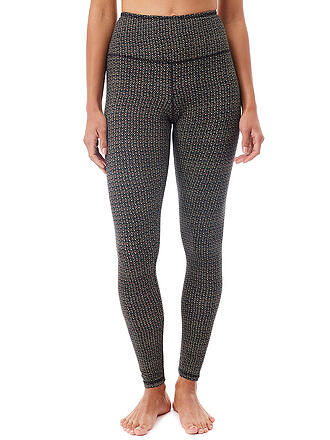 MANDALA | Damen Yoga Tight Printed | dunkelrot