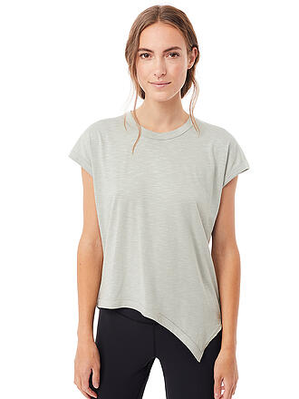 MANDALA | Damen Yogashirt Asymmetric | hellgrün