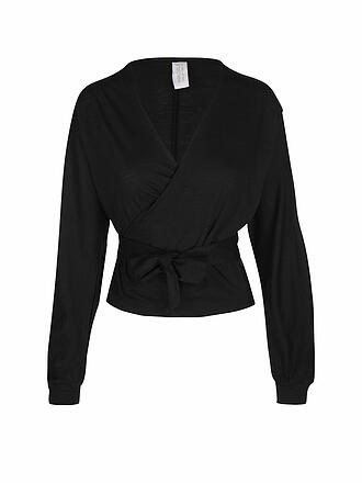 MANDALA | Damen Yogaweste zum Wickeln | schwarz