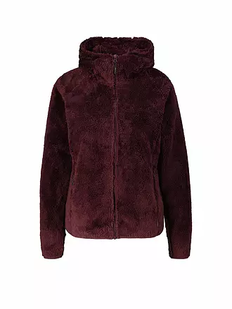 MERU |  Damen Fleecejacke Roxburgh Hoodie | dunkelrot