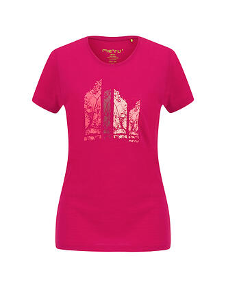 MERU | Damen T-Shirt Skive Wool | rot