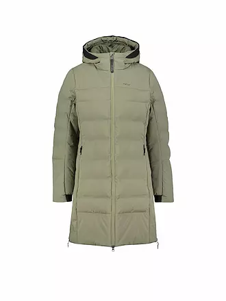 MERU | Damen Wintermantel Esbjerg Hoodie | beige
