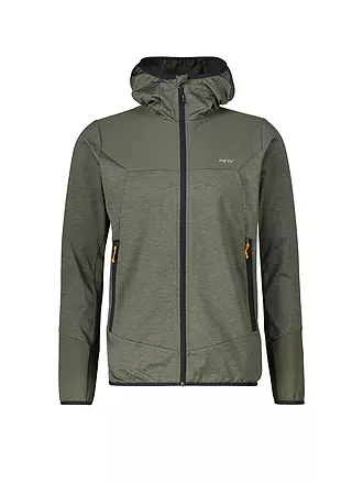 MERU | Herren Fleecejacke Faxe Powerstretch Hoodie | dunkelgrün
