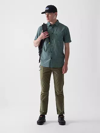 MERU | Herren Wanderhemd Valongo Uni | dunkelgrün