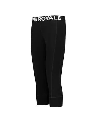 MONS ROYALE | Damen 3/4 Legging Cascade Merino Flex 200 | schwarz