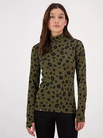 MONS ROYALE | Damen Funktionsshirt Cascade Flex 200 Mock Neck | olive