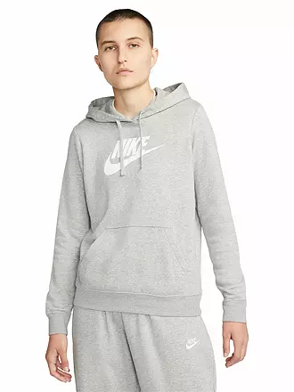 NIKE | Damen Kapuzenpullover Sportswear Club Fleece | grau