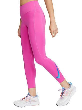 NIKE | Damen Lauftight Dri-FIT Fast Mid-Rise | schwarz