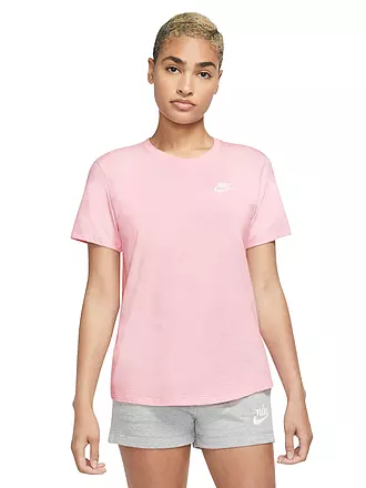 NIKE | Damen T-Shirt Sportswear Club Essentials | rosa