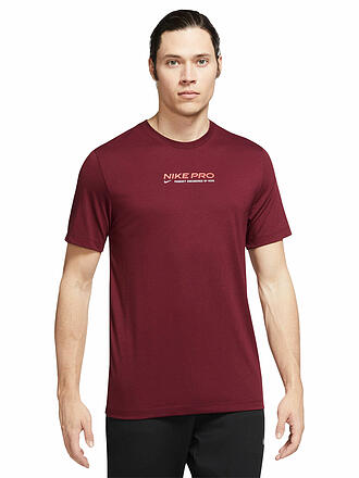NIKE | Herren Fitnessshirt Pro Dri-FIT | dunkelrot