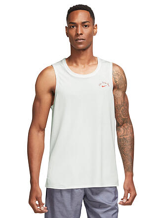 NIKE | Herren Lauftank Dri-FIT Miler | weiss