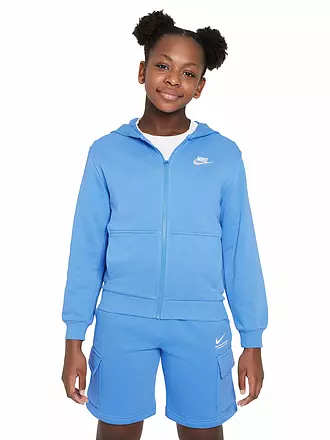 NIKE | Kinder Kapuzenjacke NSW Club French Terry | hellblau