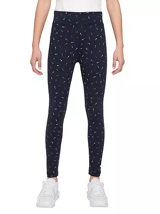 NIKE | Mädchen Fitnesstight Sportswear Essential | dunkelblau