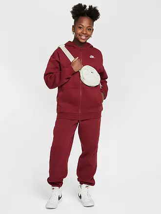 NIKE | Mädchen Kapuzenjacke Sportswear Club Fleece | dunkelrot