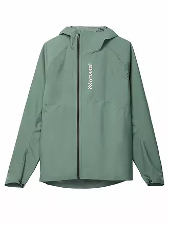 NNORMAL | Herren Laufjacke Trail Rain | dunkelgrün