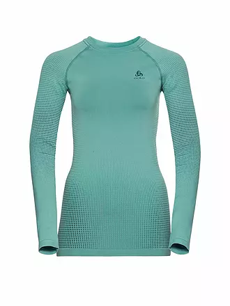 ODLO | Damen Funktionsshirt WARM ECO Baselayer | petrol