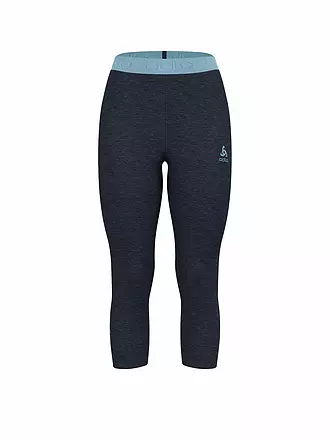 ODLO | Damen Unterzieh Tight Revelstoke Performance Wool Warm 3/4 | dunkelblau