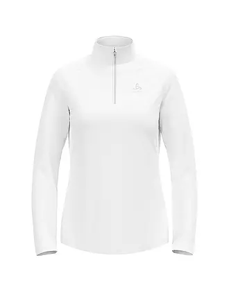 ODLO | Damen Unterzieh Zipshirt Besso Mid Layer | weiss