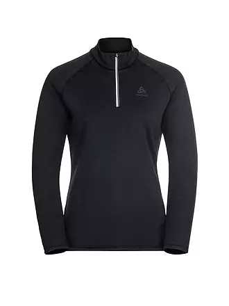 ODLO | Damen Unterzieh Zipshirt Besso Mid Layer | schwarz