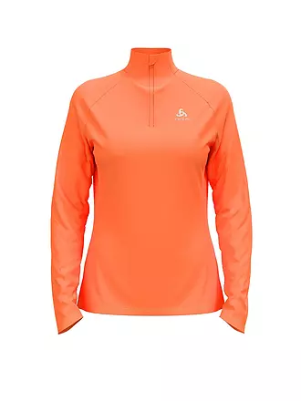 ODLO | Damen Unterzieh Zipshirt Essentials Ceramiwarm | orange