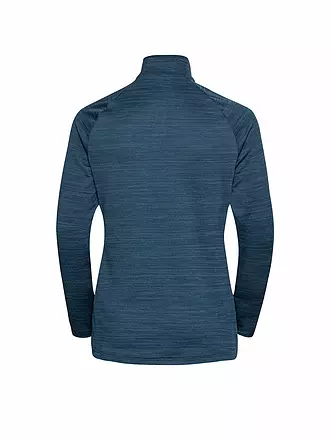 ODLO | Damen Unterzieh Zipshirt Run Easy Mid Layer | petrol