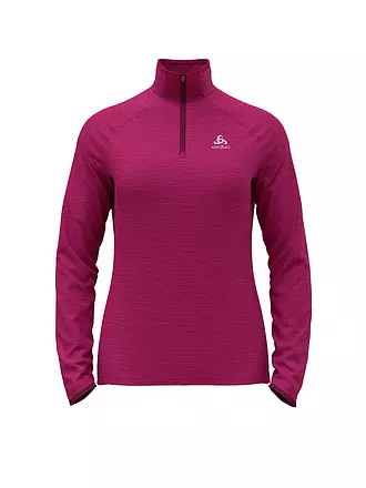 ODLO | Damen Unterzieh Zipshirt Run Easy Mid Layer | petrol