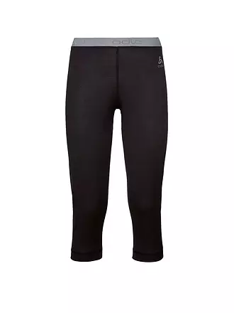 ODLO | Damen Unterziehhose Natural 100% Merino Warm 3/4 | schwarz